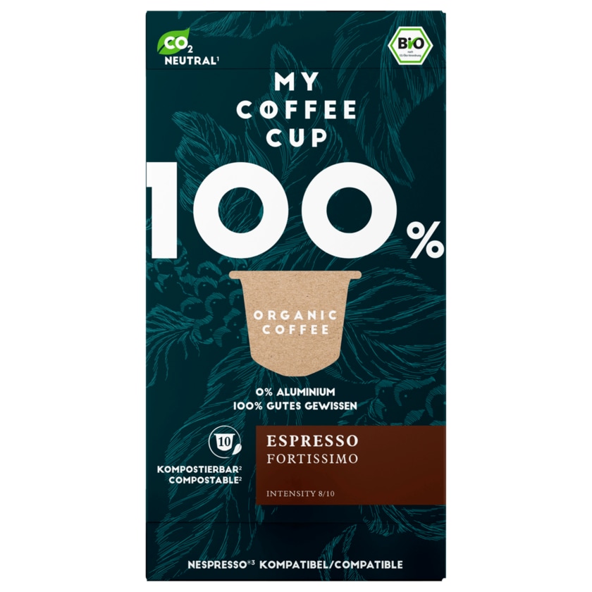 My Coffee Cup Bio Espresso Fortissimo 55g, 10 Kapseln
